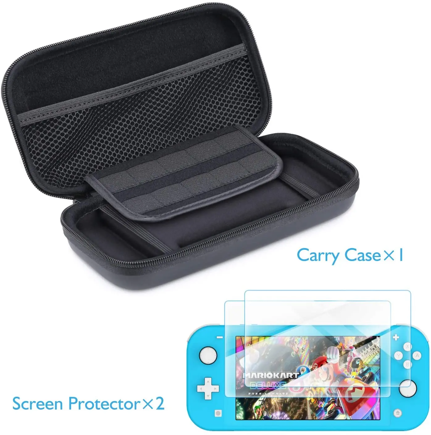 HEYSTOP Compatible Nintendo Switch Lite Case Bag 10 Games Card Storage and Portable Design Console Accessories