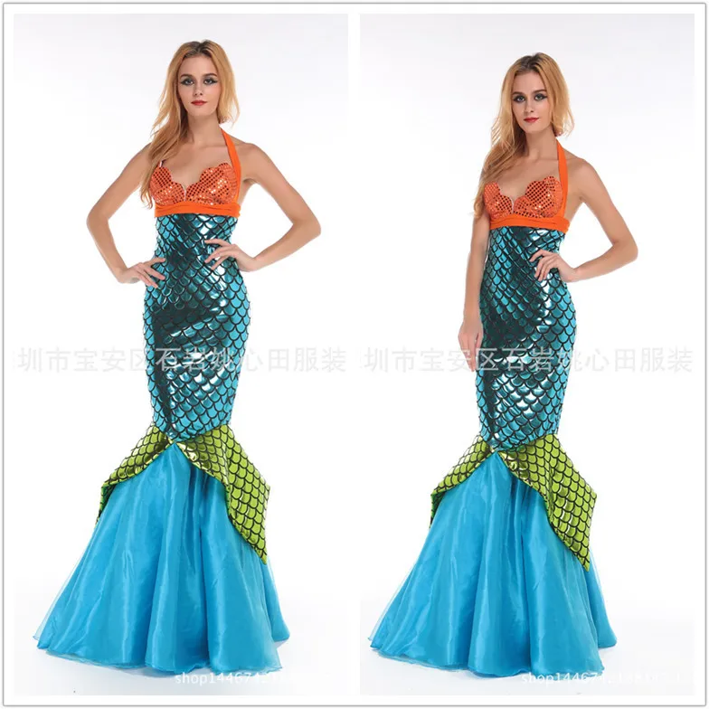 

Adult Mermaid Clothing Halloween Cosplay Clothes Nightclub DS Service Singer Costume Mermaid Princess Clothing