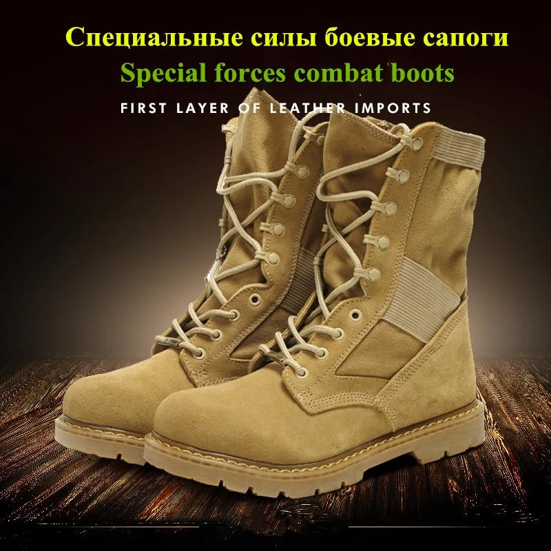 LAKESHI Brand Men Boots Fashion Motocycle Boots Men Shoes Winter Military Boots Male Autumn Winter Leather Desert Male Boots