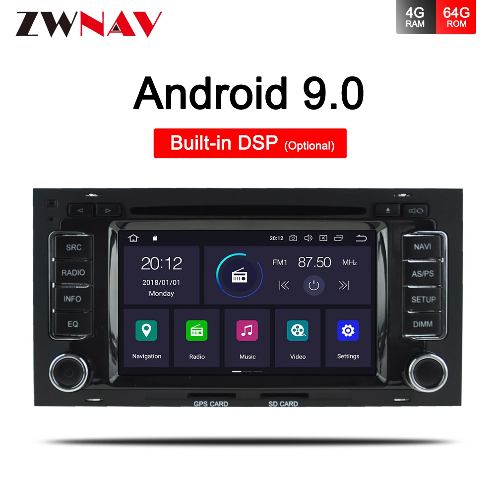 Best Android 9.0 Car multimedia Player head unit For VW/Volkswagen/Touareg/MULTIVAN BT GPS Navigation Radio type recorder auto stereo 0 Best Android 9.0 Car multimedia Player head unit For VW/Volkswagen/Touareg/MULTIVAN BT GPS Navigation Radio type recorder auto stereo 0