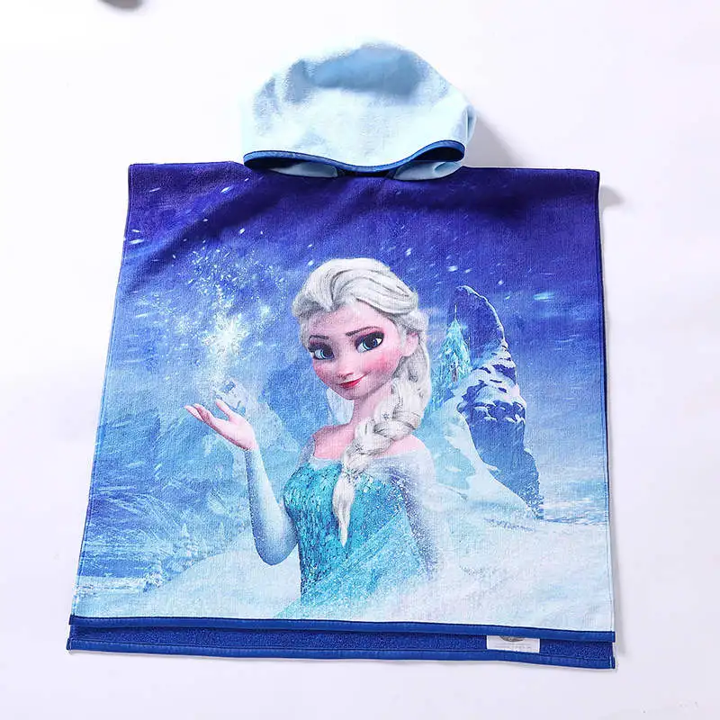 120x60 Disney Дети Минни Замороженные Микки плащ банное полотенце с капюшоном банное полотенце баня полотенце - Цвет: 120x60