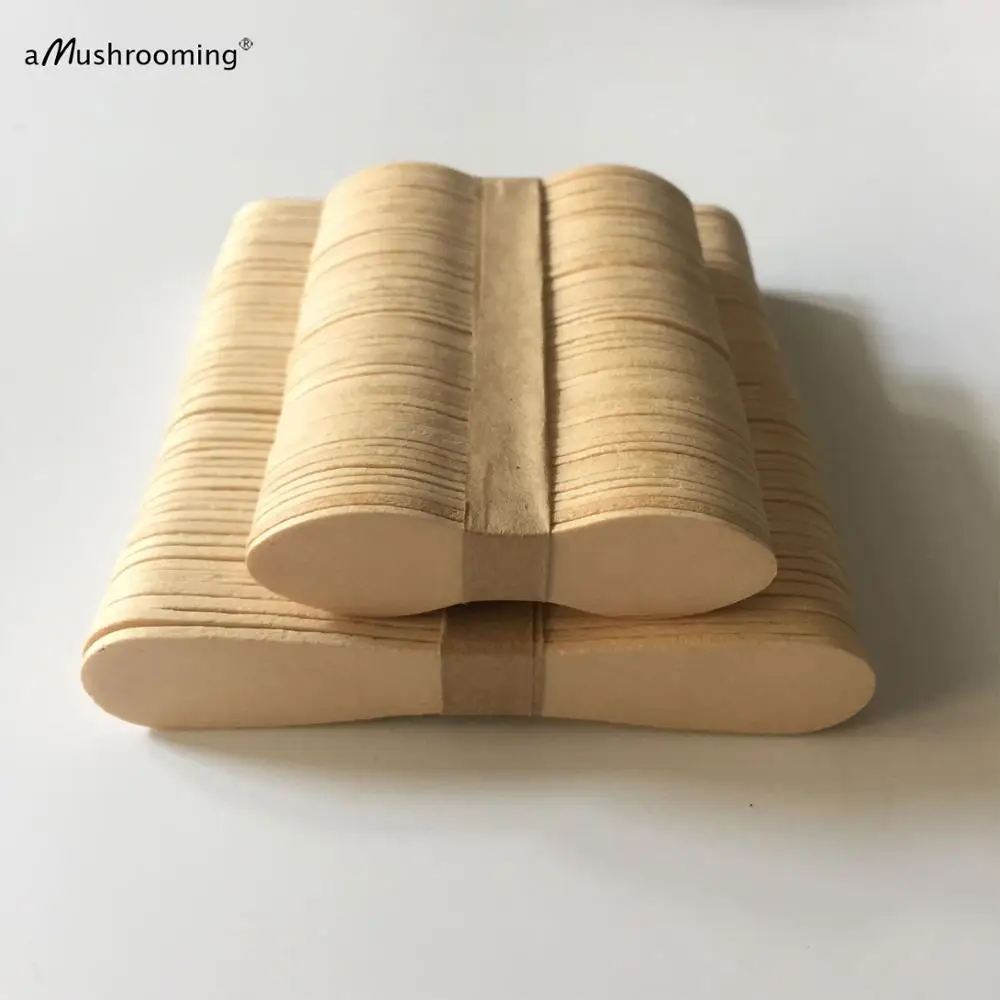 50pcs Natural Wood Ice Cream Sticks Food Grade Flat Pudding Cake Tasting Sampling Stix Handy Art Crafts Cakesicle Stick | Дом и сад