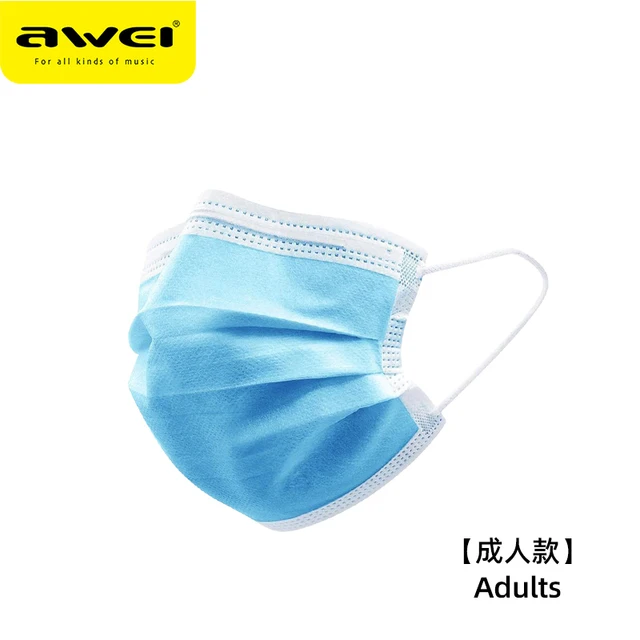 US $19.69  50PCS Disposable Mask 3 Layers Protective Mask For Baby Adult Masks Face Mask AntiVirus