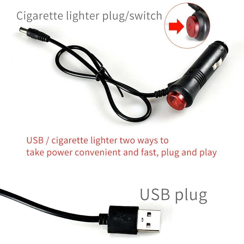 12X4 12X2 LED Car Foot Light Ambient Lamp With USB Remote Music Control Multiple Modes Automotive I - 4000161903840