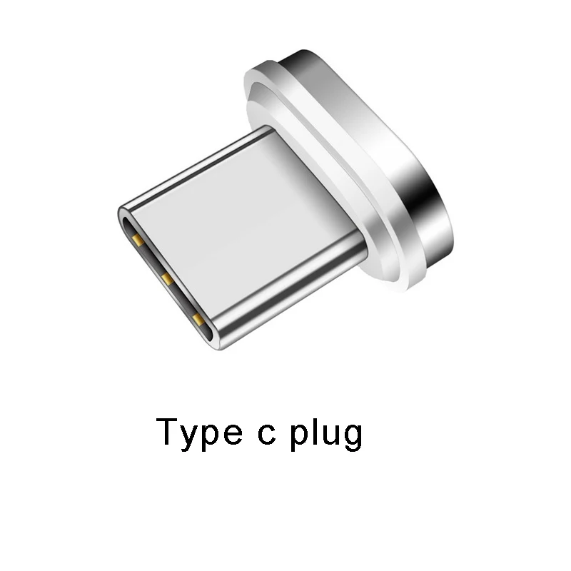 Магнитный кабель Micro usb type C для iPhone Xiaomi huawei кабель освещения 3A провод для быстрого заряда Магнитный шнур для зарядки телефона - Цвет: Type c Data Plug