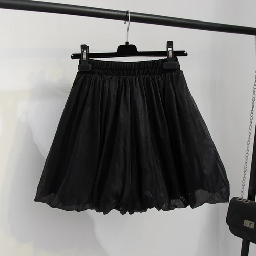 chino shorts Spring Summer Mesh Pleated Women's Shorts Elegant High Waist Female Multicolors Umbrella Short  2021 New nike pro shorts Shorts