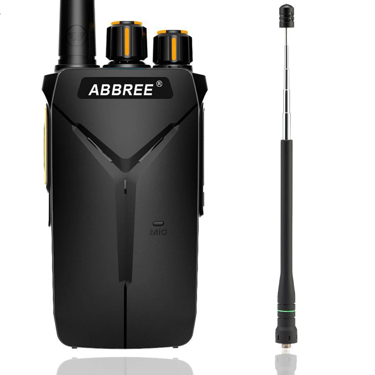 add antenna ABBREE AR-F1 рация UHF 400-470 МГц 16CH VOX 5 Вт любительский CB радио 10 км дальний портативный двухстороннее радио - Цвет: add antenna