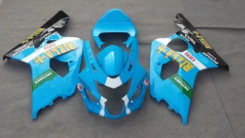 

Motorcycle Fairing body kit for GSXR600 750 K4 04 05 GSXR 600 GSXR750 2004 2005 ABS blue Fairings bodywork+gifts SE30