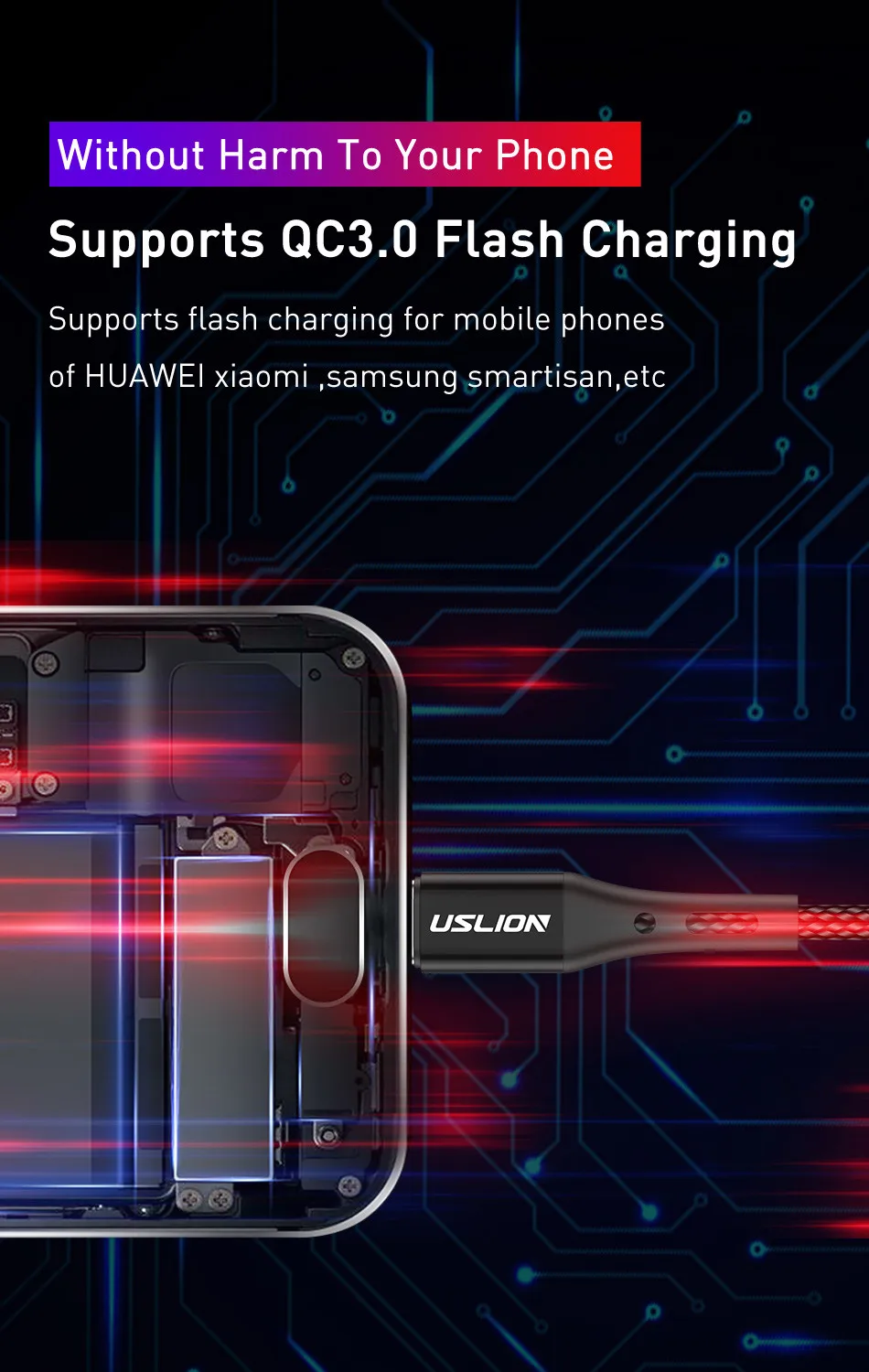 USLION usb type C to type C кабель для Macbook Pro samsung S10 S9 S8 PD 60 вт QC3.0 кабель передачи данных для быстрой зарядки USB-C кабель type-C