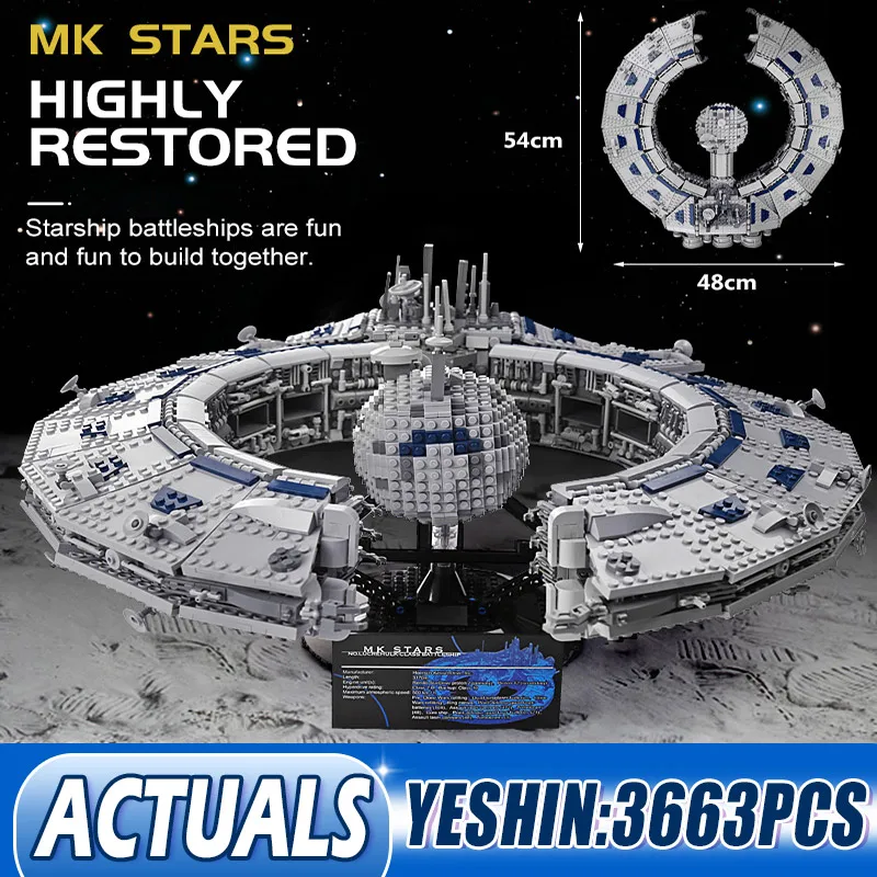 Строительные блоки Mould King 21008 Star Plan The Class Battleship (Дроид-контроллер) совместимы с