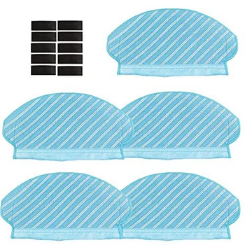 

10Pcs ical Stickers & 5Pcs Mop Cloths Set for Ecovacs Deebot OZMO 920 950 Vacuum Cleaning Parts
