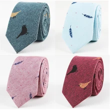 Ricnais, хлопковые галстуки для мужчин, с животным принтом, обтягивающие галстуки, галстуки для свадьбы, мужские вечерние галстуки 6 см, красные, синие, тонкие галстуки на шею, галстуки