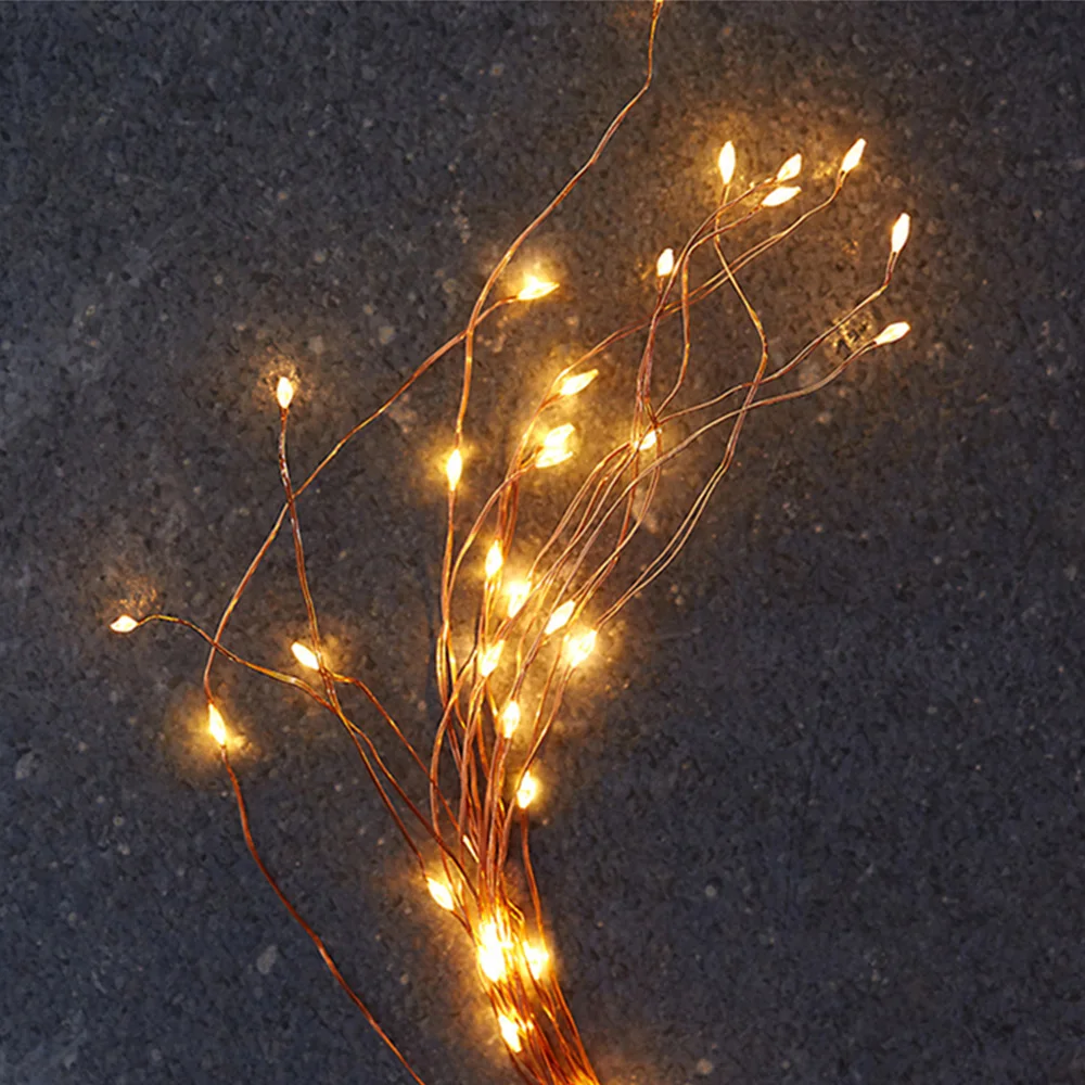 

Gypsophila Tree Rattan Lamp Waterproof LED Copper Wire String Light ABS/PVC Transparent Wire LED Battery Control 10 Branch 2M200