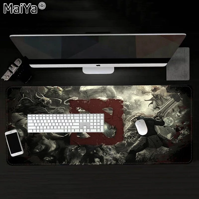 Maiya My Favorite DOTA 2 Durable Rubber Mouse Mat Pad Free Shipping Large Mouse Pad Keyboards Mat - Цвет: Lock Edge 30x80cm