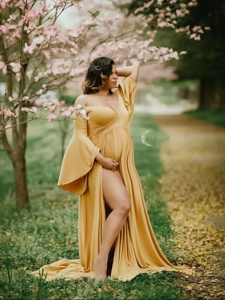 Платье для фотосъемки, сексуальное платье макси для беременных, платье для фотосессии, Одежда для беременных