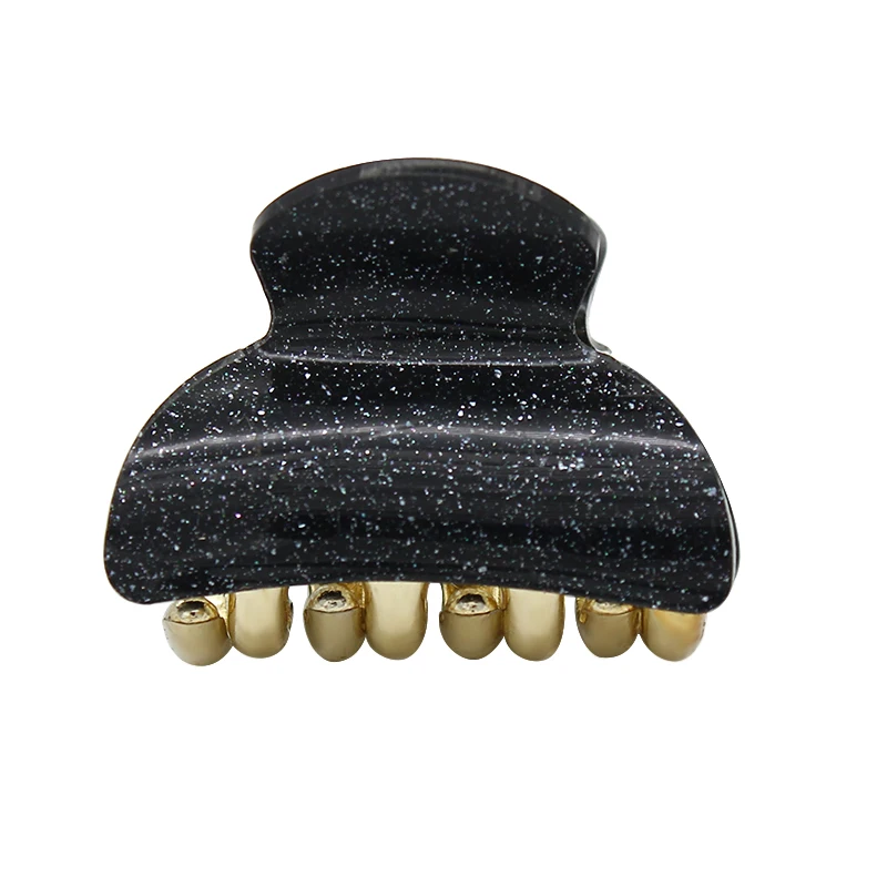 Black mini Модная блестящая мини-Заколка-краб для волос, заколки для волос, заколки для волос, аксессуары для волос, украшение для волос для девочек, головной убор - Цвет: Black mini