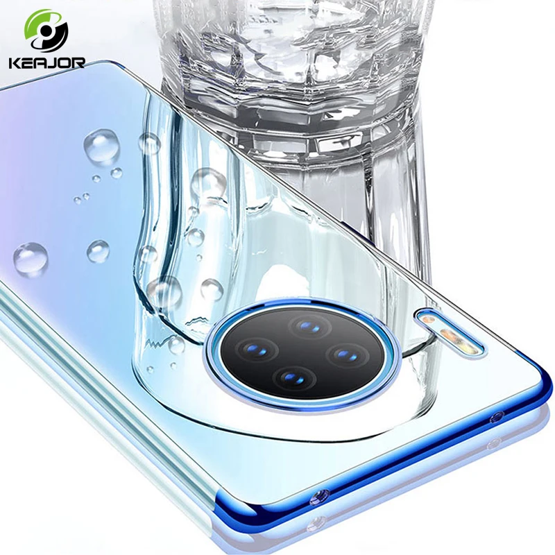 Чехол для телефона huawei Коврики 30 Pro прозрачный мягкий TPU бампер плакированная