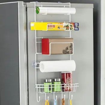 

Household Multifunctional Fridge Sidewall Hanging Storage Rack Shelf Organizer
