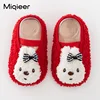 Boys Girls Children Home Shoes 2021 Winter Cute Baby Toddler Warm Plush Floor Socks Soft Sole Kids Indoor House Fur Slippers 5