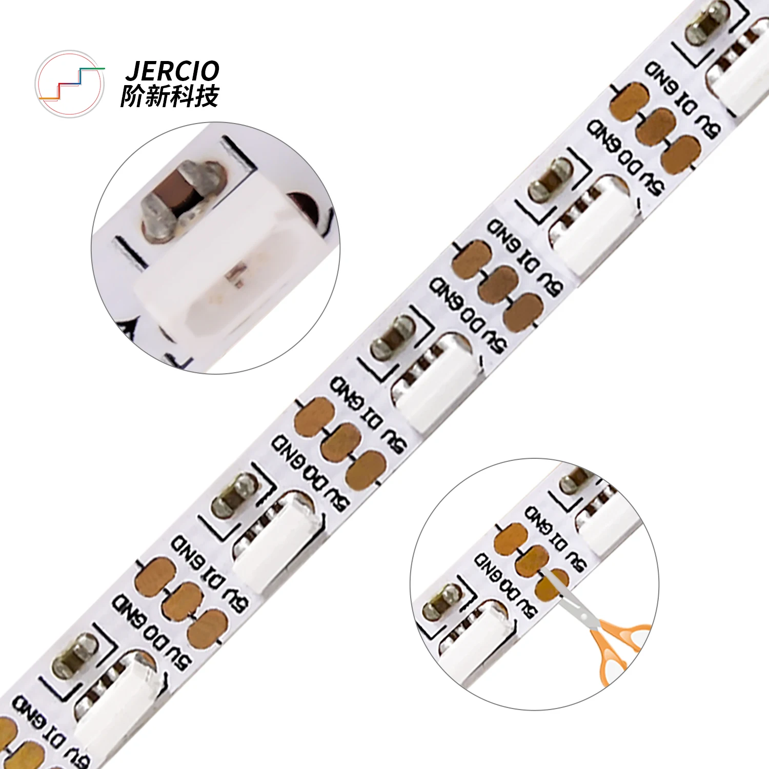 Программируемая Светодиодная лента Jercio XT1603 SMD 256 60 пикселей/светодиодов/м 1 м 2 5