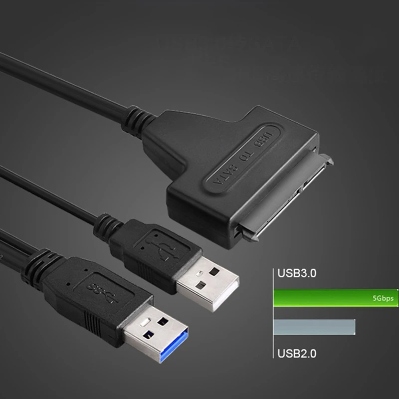 Usb 3,0 к Sata Кабель-адаптер-Usb Sata Кабельный адаптер-переходник 7Pin+ 15Pin-для 2,5 дюймов Sata Hhd Ssd ноутбук и Dvd привод
