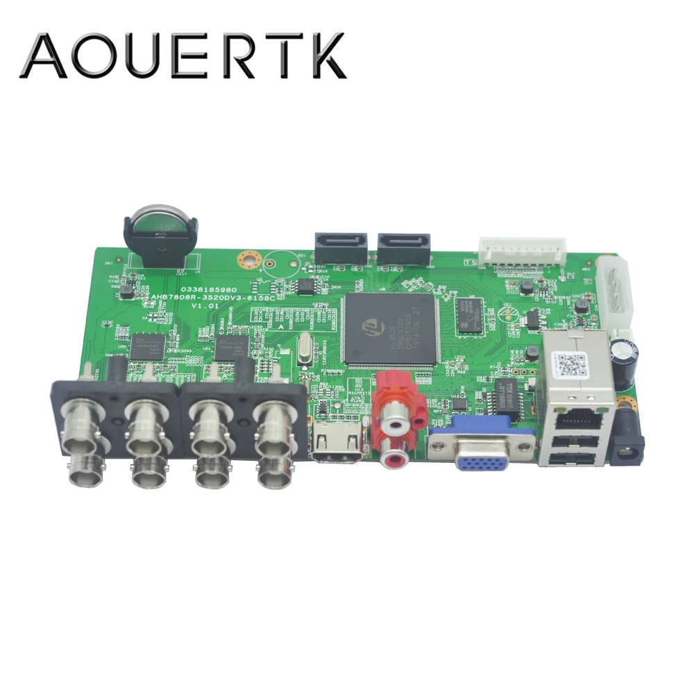 

AOUERTK 5in1AHD CVI TVI CVBS 4CH CCTV DVR board support Motion Detection and 5 Record mode