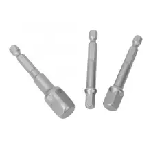 3 шт. гнездо адаптера 6,3 мм Шестигранная розетка на квадратный адаптер Магнитный адаптер передачи для быстрого изменения патроны Стандартный сверлильный блок