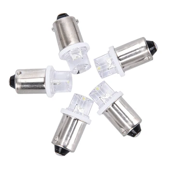 

5Pcs Hot BA9S LED Indicator Bulbs License Plate Bulbs 24V Ba9s 3V LED Ba9S 6V Instrument Bulbs 4.5V 12V Ba9S