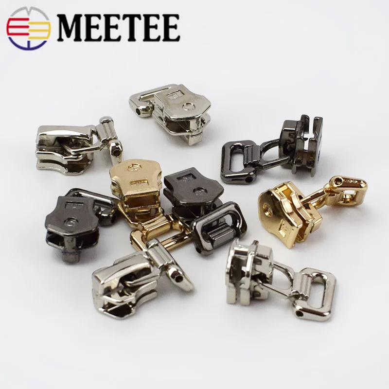 20 шт Meetee 5# металлический бегунок головка для сумок для одежды фиксация молнии Съемник для закрытия швейной одежды сумки аксессуары G3-3