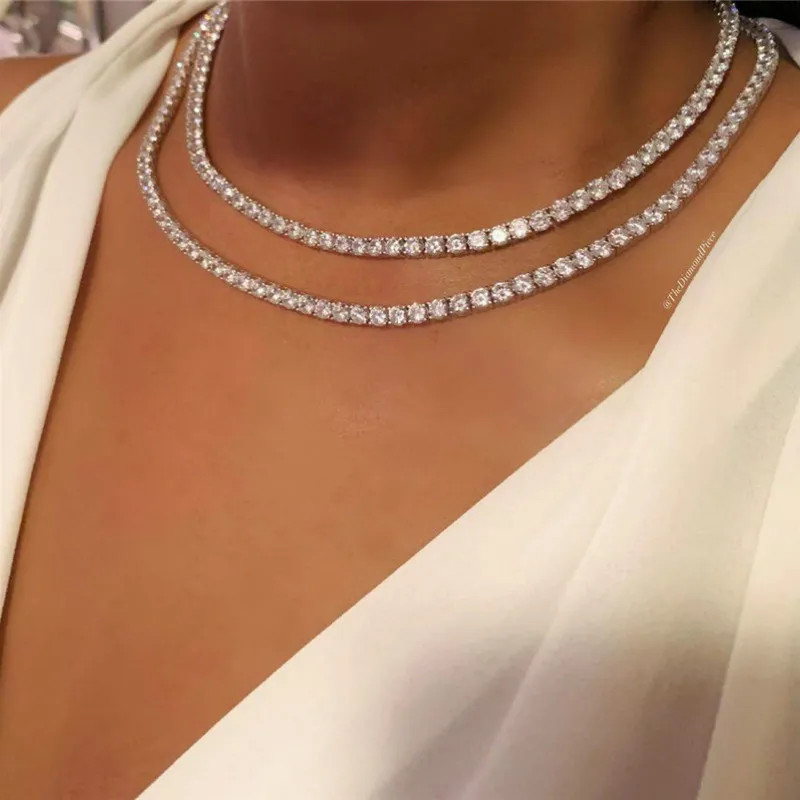 Hip Hop Double Layer Rhinestone Tennis 