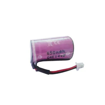 

2Pcs CR14250 14250 1/2AA 3.6V lithium battery primary battery for camera 650mAh MOLEX 51021-2P Positive Plug UL1571#