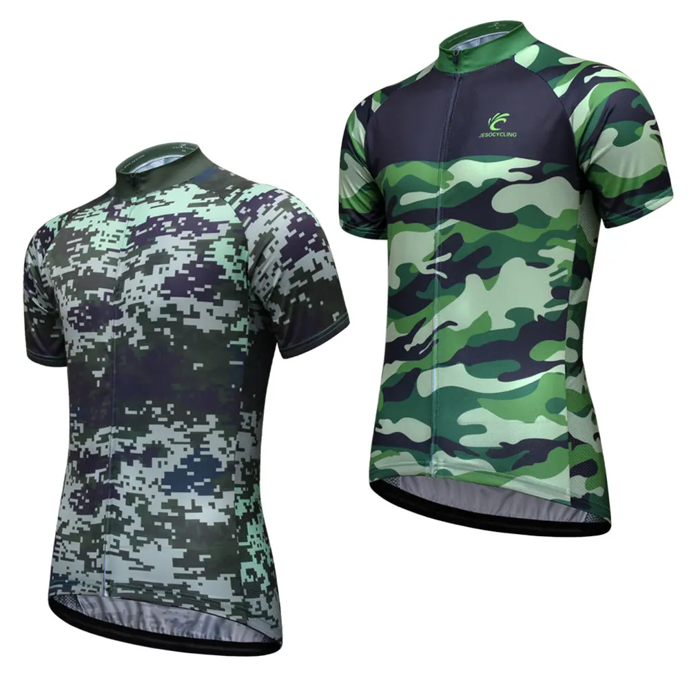 camouflage cycling jersey
