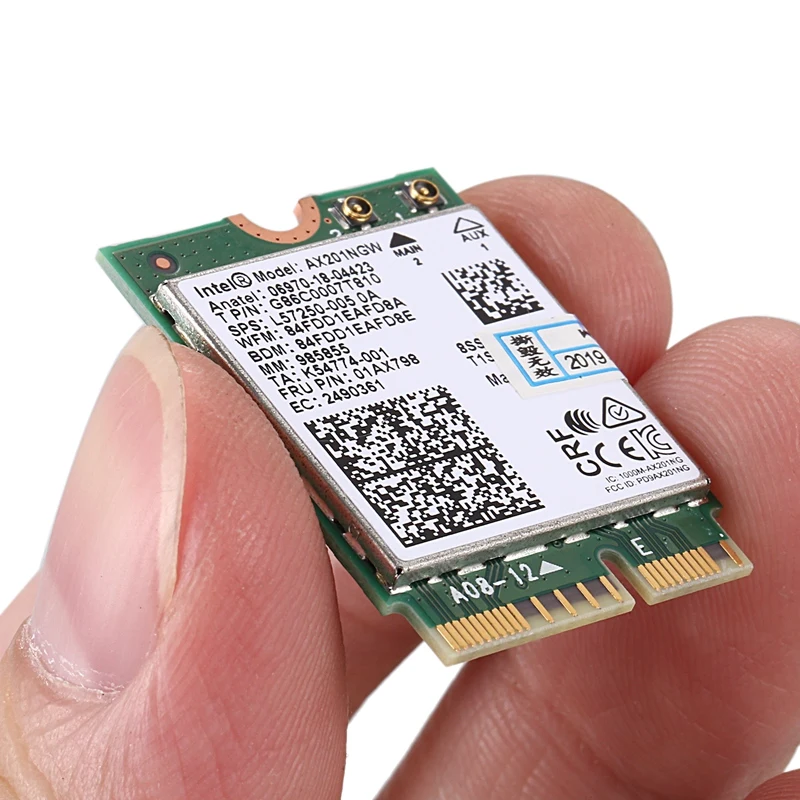 Для Intel Wi-Fi 6 AX201 Bluetooth 5,0 Двухдиапазонная 2,4G/5G беспроводная NGFF Кнопка E CNVi Wifi карта AX201NGW 2,4 Ghz/5 Ghz 802.11Ac/