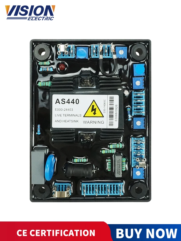 Бесщеточный генератор AVR AS440 автоматический регулятор напряжения 220 В 1 фаза AS