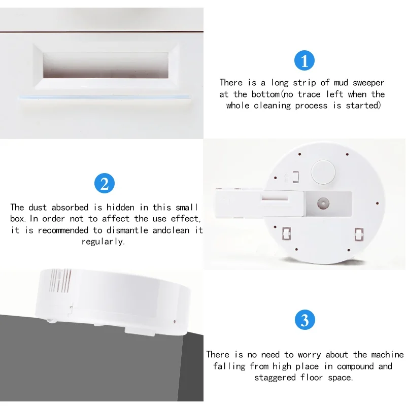Hosuehold Low Noise Lazy Smart Vacuum Cleaner Robotic Vacuums Sweeping Multi-Function Sweeping Robot Automatic Cleaning Machine