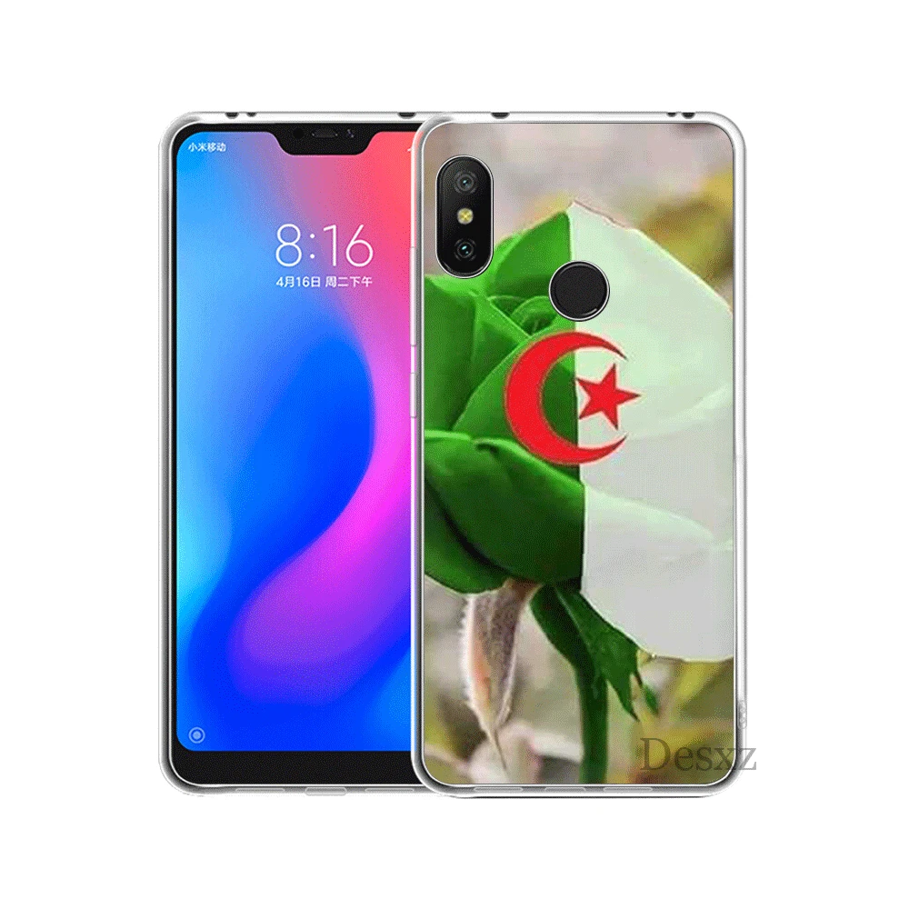 Mobile Phone Case For Xiaomi Mi F1 9 9T MAX 3 A3 Pro CC9 CC9E 5 5S 6 Mix 2S 8 A1 A2 5X 6X Lite Hard Cover Algeria Flag - Цвет: H8