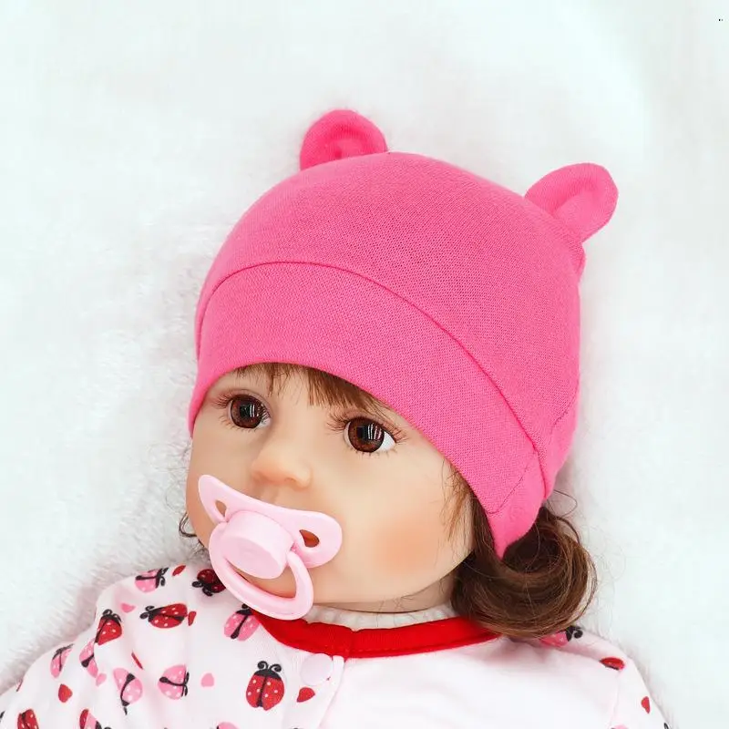 Baby Accessories discount Baby Hat With Ears Beanie Hat Caps for Children Kids Newborn Infant Baby Beanie Girls Baby Winter Cap Girls Hat Kids Accessories Silicone Anti-lost Chain Strap Adjustable 