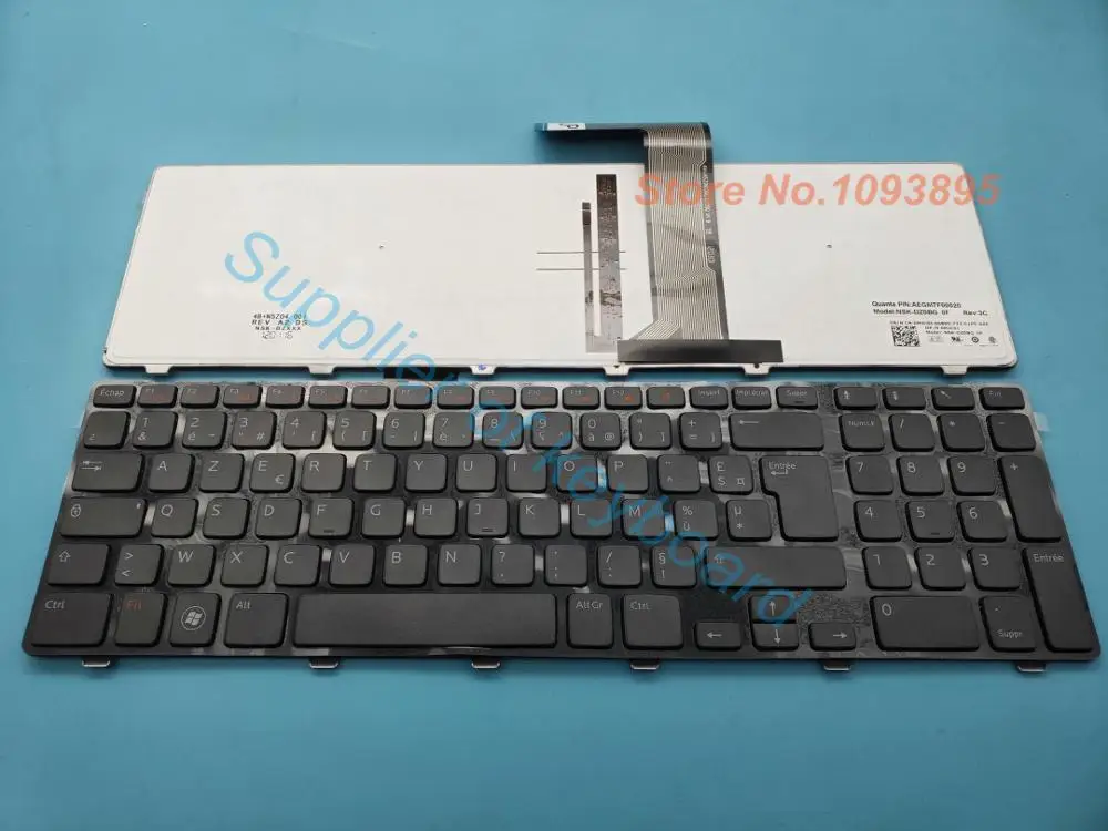 

New Azerty keyboard For Dell Inspiron XPS 17 L702X 5720 7720 N7110 Vostro V3750 3750 Azerty French Keyboard gray key Backlit