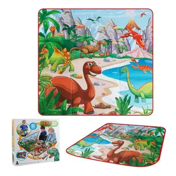 

Baby Crawling Blanket Delicate Design Practical Games Floor Mat Personality Dinosaur Carpet Rugs Toys Storage Box