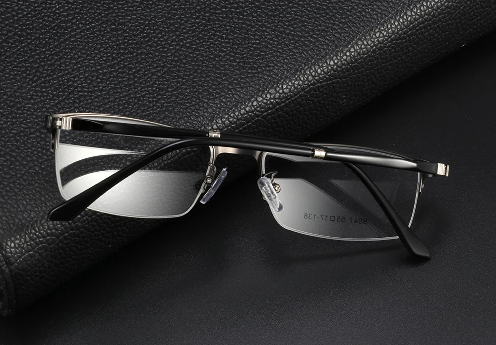 Мужские металлические очки TR90 прозрачные линзы полуочки Oculos De Grau Близорукость Оптические очки для чтения