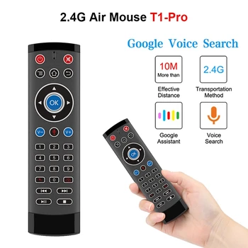 

T1-Pro Voice Remote Control 2.4GHz Wireless Air Mouse Gyro for Android TV BOX/Google TV