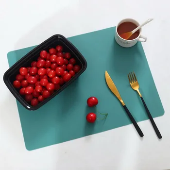 

Silicone Waterproof Placemat Table Mat Heat Insulation No-skidding Washable Durable Table Mat For Kitchen Dining NEW
