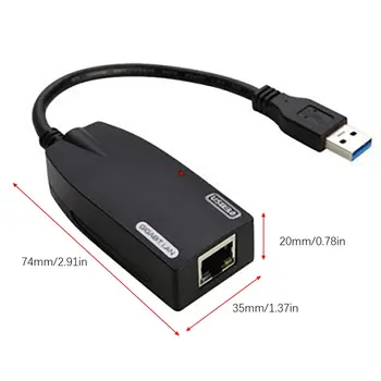

USB Ethernet Adapter Network Card USB 3.0 to RJ45 Lan Gigabit Internet