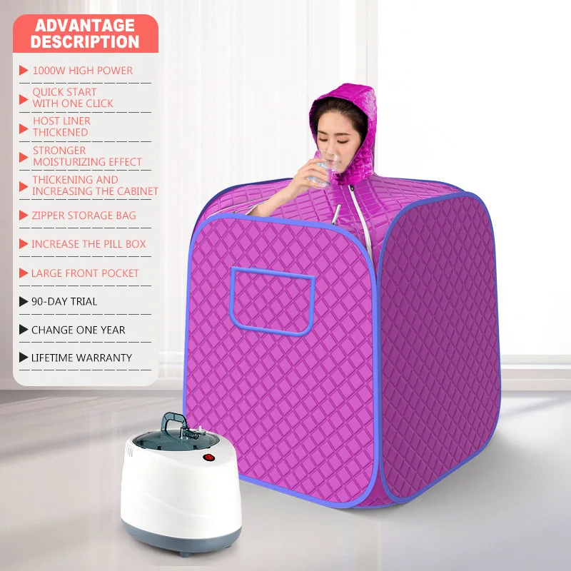 Casa vapor sauna quarto para banho portátil