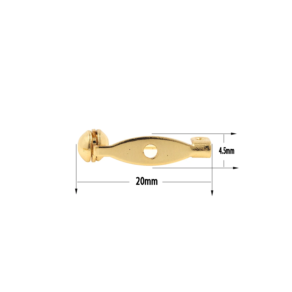 Small Safe Lock Gold Copper Brooch Pins For DIY Jewelry Making Clothing Findings