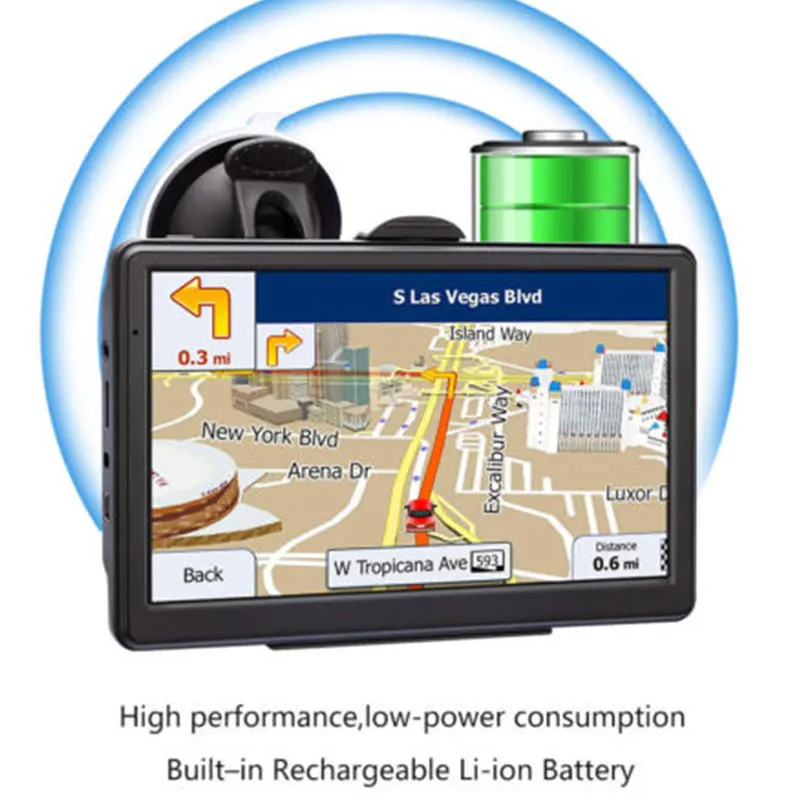 Vehemo ABS 7 дюймовый навигатор HD gps навигатор Системы направления драйвер предупреждает о прямой доступ Универсальный gps навигации автомобиля