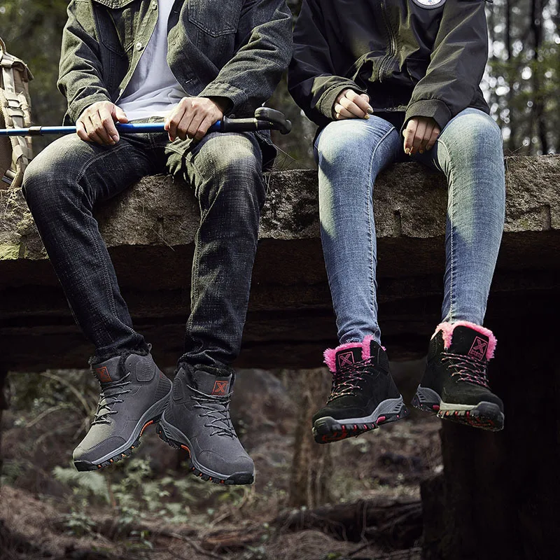 

Winter Couples plus Velvet Warm Old Man Cotton-padded Shoes Women's Anti-slip Soft-Sole Middle-aged Walking Shoes Thick Mom Snow