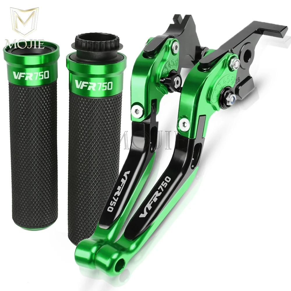 Green Для Honda VFR750 VFR 750 1991-1997 1996 1995 1994 1993 1992 Аксессуары для мотоциклов ЧПУ сцепные рычаги Руль ручками - Цвет: Green