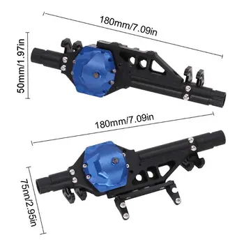 

1/10 RC Cars Aluminum Alloy Complete Front Rear Axle for RC Crawler 90048 90053