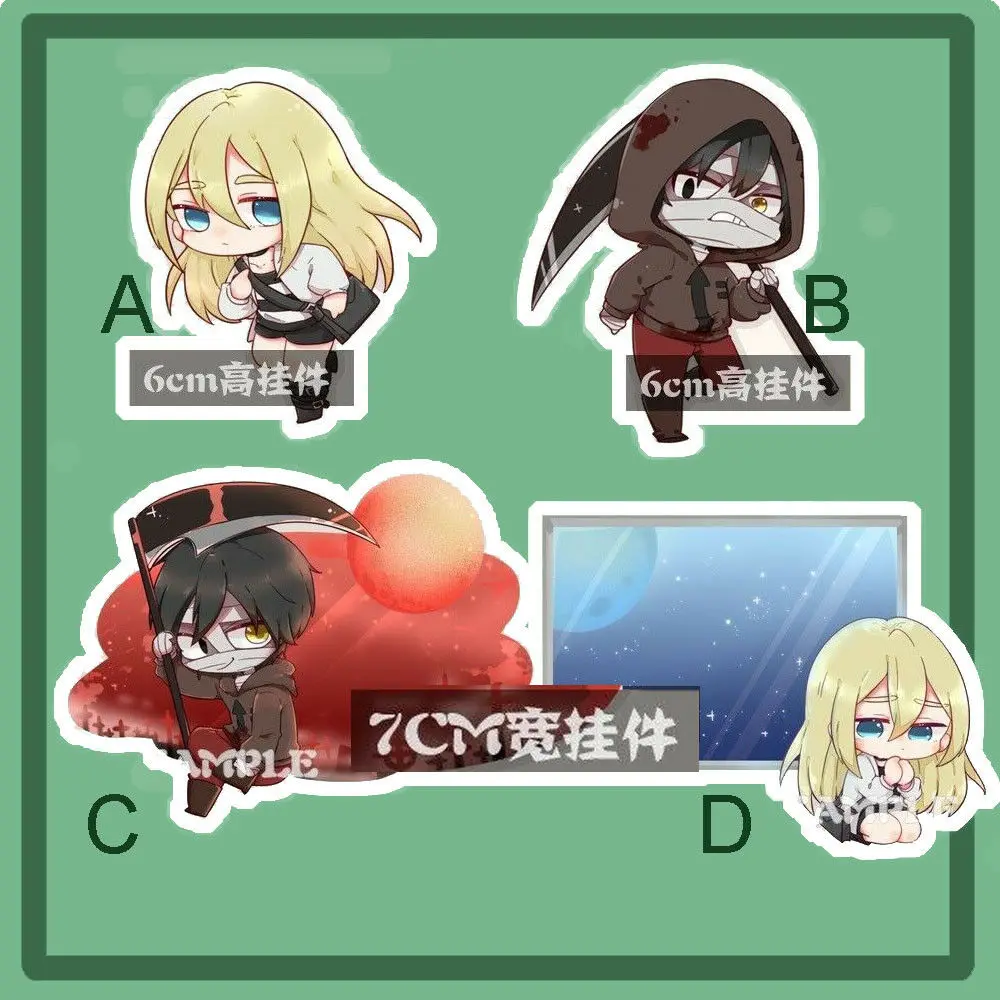 

Satsuriku No Tenshi Angels of Death Ray Zack Scene Acrylic Keychain Strap Cute